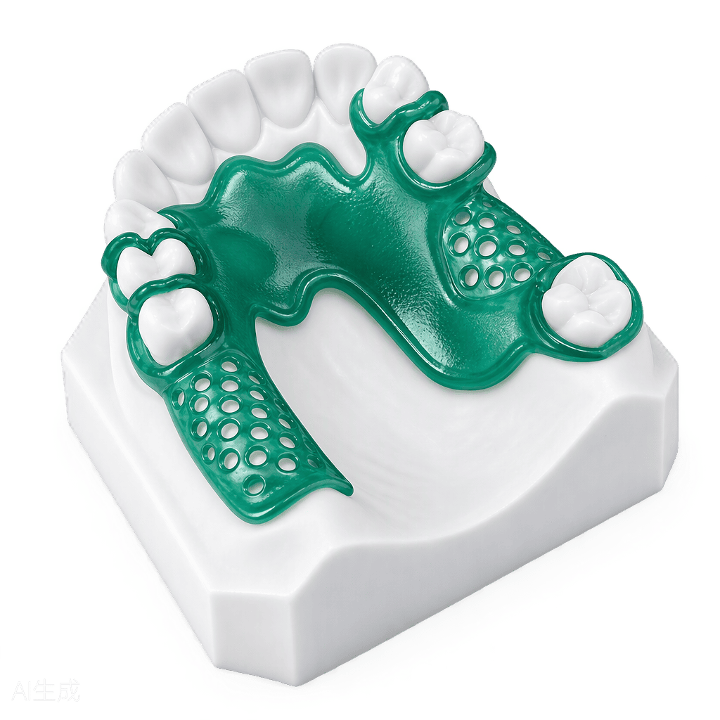 3D printed casting wax pattern on model