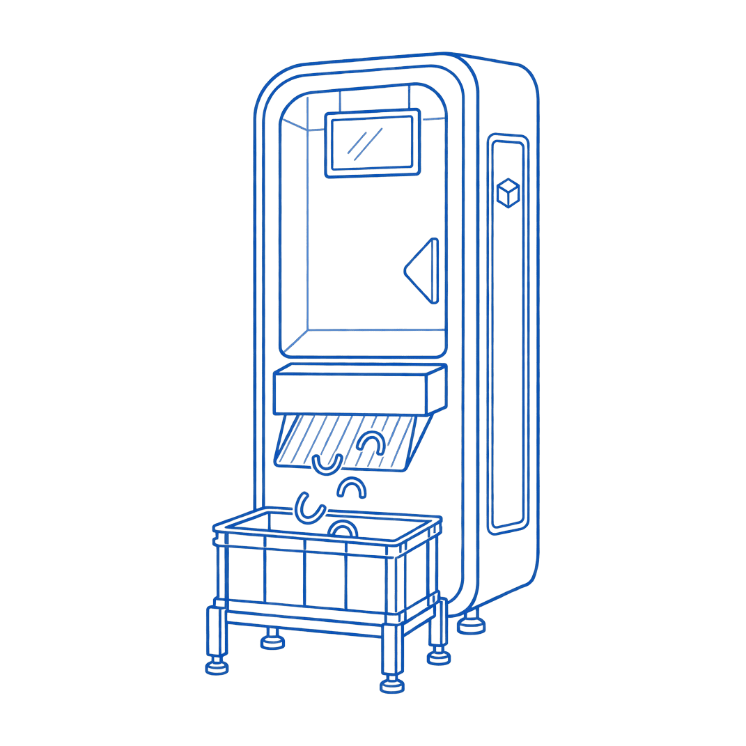 RP-400D 3D printer line illustration
