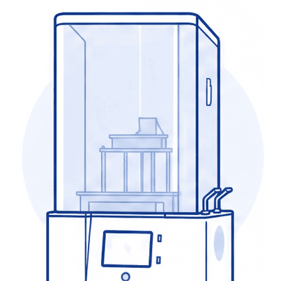 3D printing step illustration